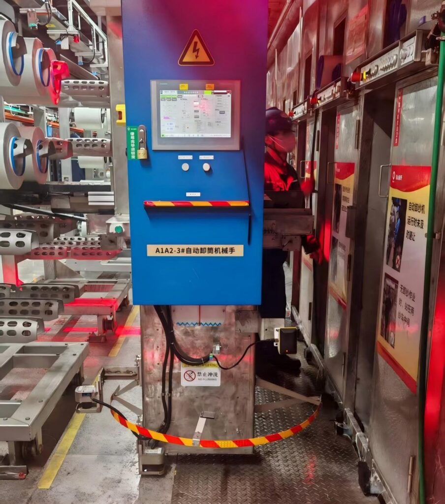玻璃纤维卸筒机械手人员防撞应用案例:LMA-81G 毫米波雷达替代激光雷达